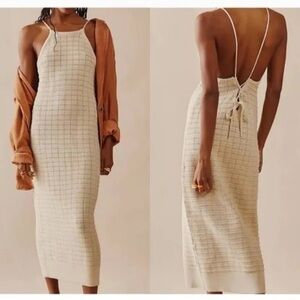 FREE PEOPLE Mallorca Midi Sweater Dress‎